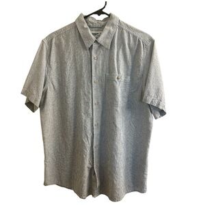 Men's Casual Gray Button Down Shirt